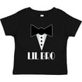 thumbnail image 3 of Inktastic Lil Bro Little Brother Mock Tuxedo Tux Boys Toddler T-Shirt, 3 of 5