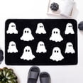 thumbnail image 7 of Halloween Cute Ghost Shaggy Bath Mat, Fluffy White Ghost Tufted Doormat, Non Slip Absorbent Floor Rug, for Bathroom, Bedroom, Halloween Home Decor, 7 of 7