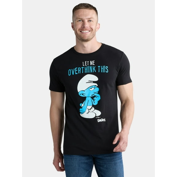 Smurfs Men’s & Big Men's Cotton Graphic Tee with Short Sleeves, Sizes S-3XL