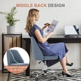 thumbnail image 2 of Silla de oficina DUMOS Comfy Rolling Swivel azul para adultos, 2 of 8