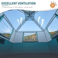 thumbnail image 6 of 6 Person Family Cabin Tent with Screen Porch, DMH OUTDOORS Camping Tent for Outdoor Camping Backyard Green, 6 of 9