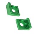 thumbnail image 2 of Dalazy 2pcs/set Updated Fashion - Chain Adjuster For Your Quad Trail Dirt Bike ATV Direct Installation Block Tensioner Green, 2 of 6