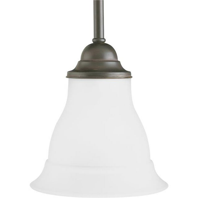 Progress Lighting P5096-20 7 in. Trinity 1-Light 100W Med Mini Pendant Ceiling Light in Antique Bronze