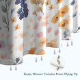 thumbnail image 6 of Pioneer Flower Floral Print Pattern Shower Curtain 36"x72" ,Bathroom Decorative Shower Curtains Set with 12 Hooks,Modern Waterproof Washable Shower Curtain, 6 of 6