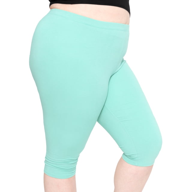 Stretch Is Comfort Women's Plus Size Knee Length Leggings| Adult X-Large - 7x