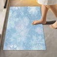 thumbnail image 4 of 2 Piece Bath Mat Set with U-Shaped Toilet Mat and Rectangle Bath Rugs Non Slip Machine Washable Bathroom Mats Delicate Snowflakes Patter, 4 of 7