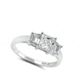 thumbnail image 4 of CHOOSE YOUR COLOR White Cubic Zirconia Bridal Ring .925 Sterling Silver Band Jewelry Female Size 9, 4 of 4