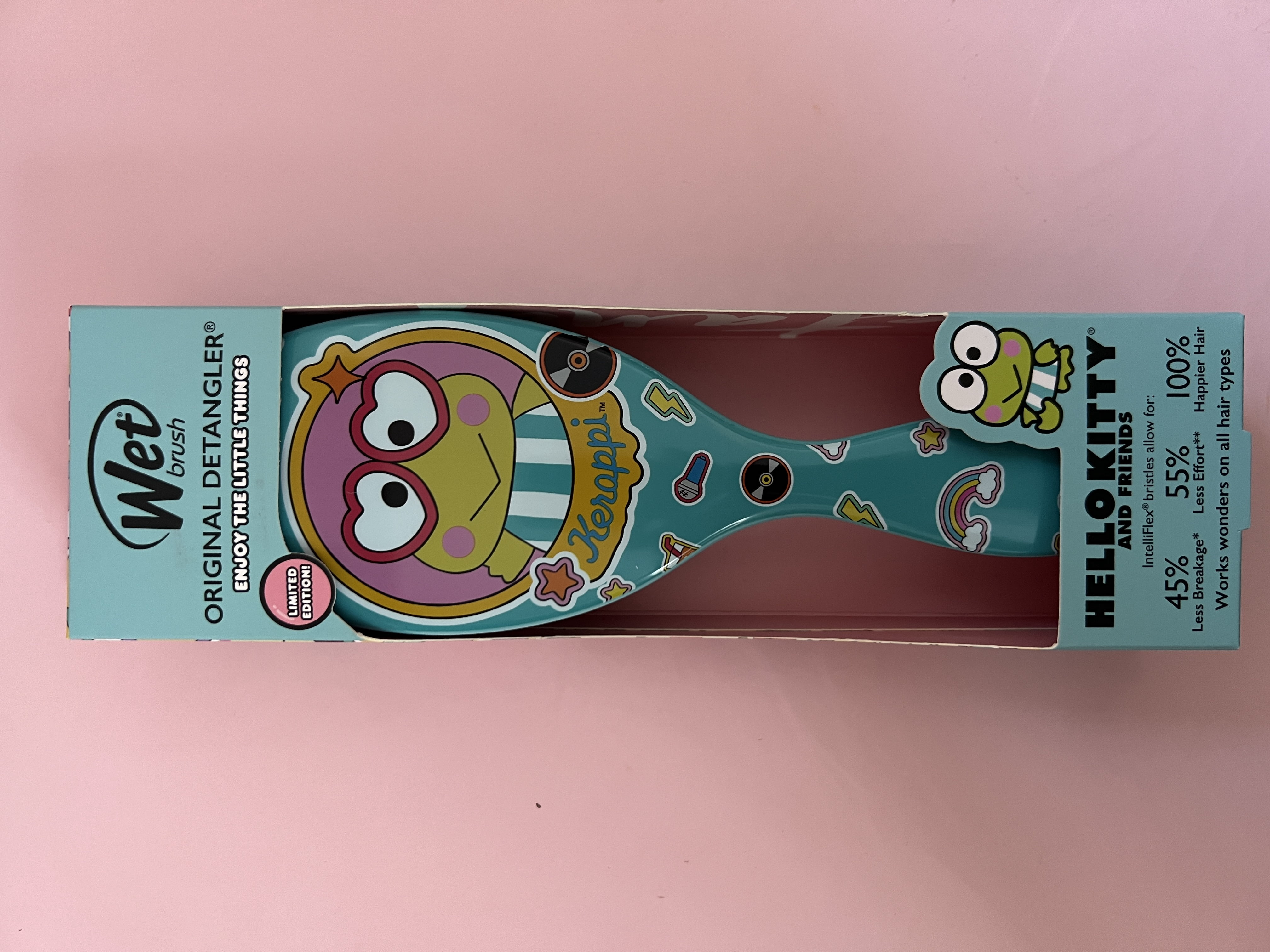 Wet Brush Keroppi Original Detangler Hello Kitty and Friends Sanrio Limited Edition Painless Detangling Brush All Hair Types