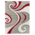 thumbnail image 2 of Modern Swirls Hand-Carved Soft Living Room Area Rug, 2 of 4