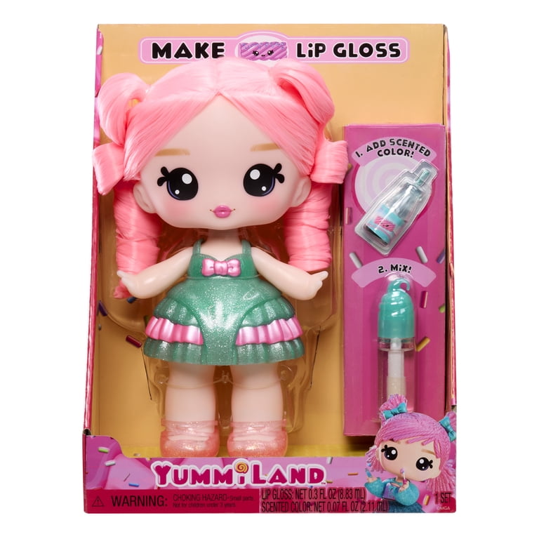 Yummiland Large Doll- Susie Sour Straw with Scented Lip Gloss