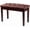 Brown, variant on WSWJY Adjustable Duet Piano Bench with Storage Black Faux Leather Piano Stool Deluxe Padded Seat with 2” Thick Cushion