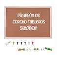 thumbnail image 1 of 50x70cm Pizarrón De Corcho Tableros Kit Board Bulletin, 1 of 4