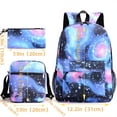 thumbnail image 4 of 3 Pcs Juegos De Bolsas Con Patrón De Graffiti, Mochila Clásica De Moda Con Bolsa De Hombro Y Estuche De Lápices, 4 of 4