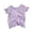 Purple, variant on Gyujnb Casual Ribbed Knit Round Neck Short Sleeved Ruffle T Shirt Top (Girls),12-18 Months