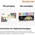 thumbnail image 3 of Shuttle Art Metallic Gel Pens, 50 Pack, 3 of 9