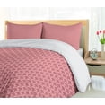 thumbnail image 5 of Ambesonne Abstract Duvet Cover Sets, Simplistic and Ornamental, 2-King, Dried Rose and Pale Pink, 5 of 7