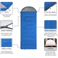 thumbnail image 2 of Sleeping Bag, Lightweight 3 Season Weather Sleep Bags, Microfiber Filled for Backpacking/Hiking/Camping/Mountaineering with Compression Sack, 2 of 4