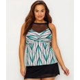 thumbnail image 4 of Coco Reef Plus Size Mojave High Neck Underwire Tankini Top, 4 of 4