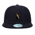 thumbnail image 2 of Tilgomedal Skull Pin Black Snapback Hats for Men Women Adjustable Dad Wool Baseball Caps, 2 of 8