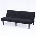 thumbnail image 3 of [Modern Simple Corduroy 66-inch Sofa Bed for Living Room & Bedroom], 3 of 17