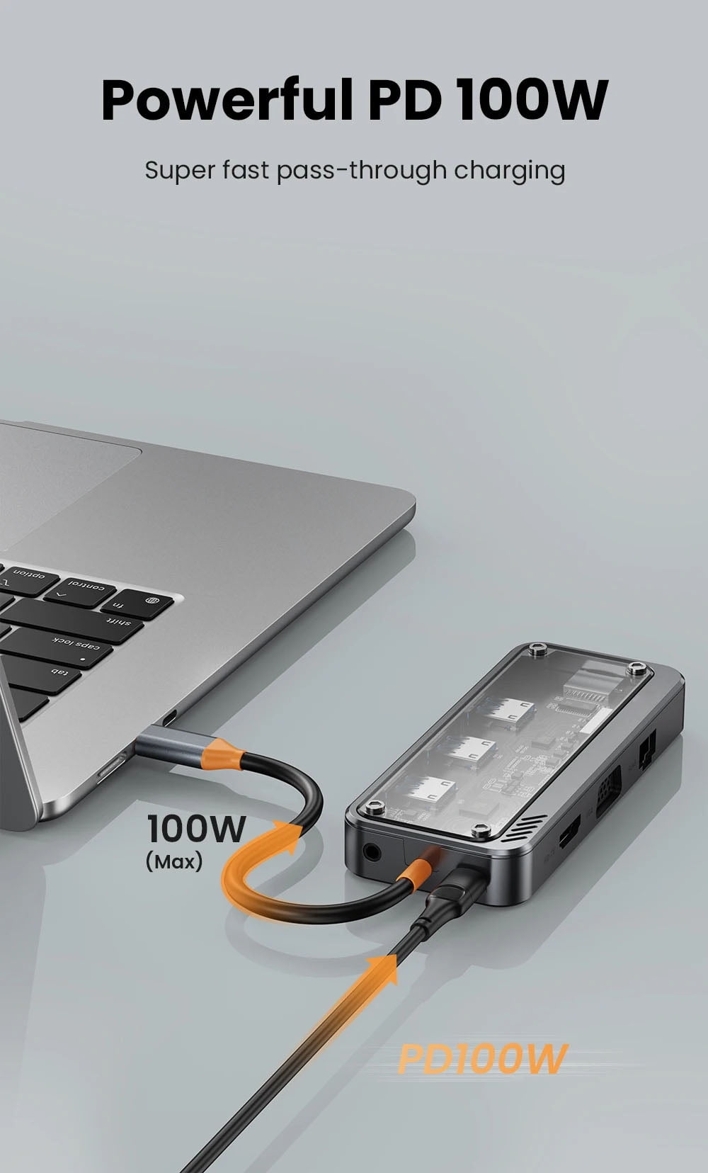 AUBEAMTO 10-in-1 Perspective Version USB C Laptop Docking Station Dual Monitor,10 in 1 Docking Station with 4K HDMI,VGA,3 USB 3.0,100W PD,1000M Ethernet,TF/SD and 3.5mm audio port USB C Hub for PC