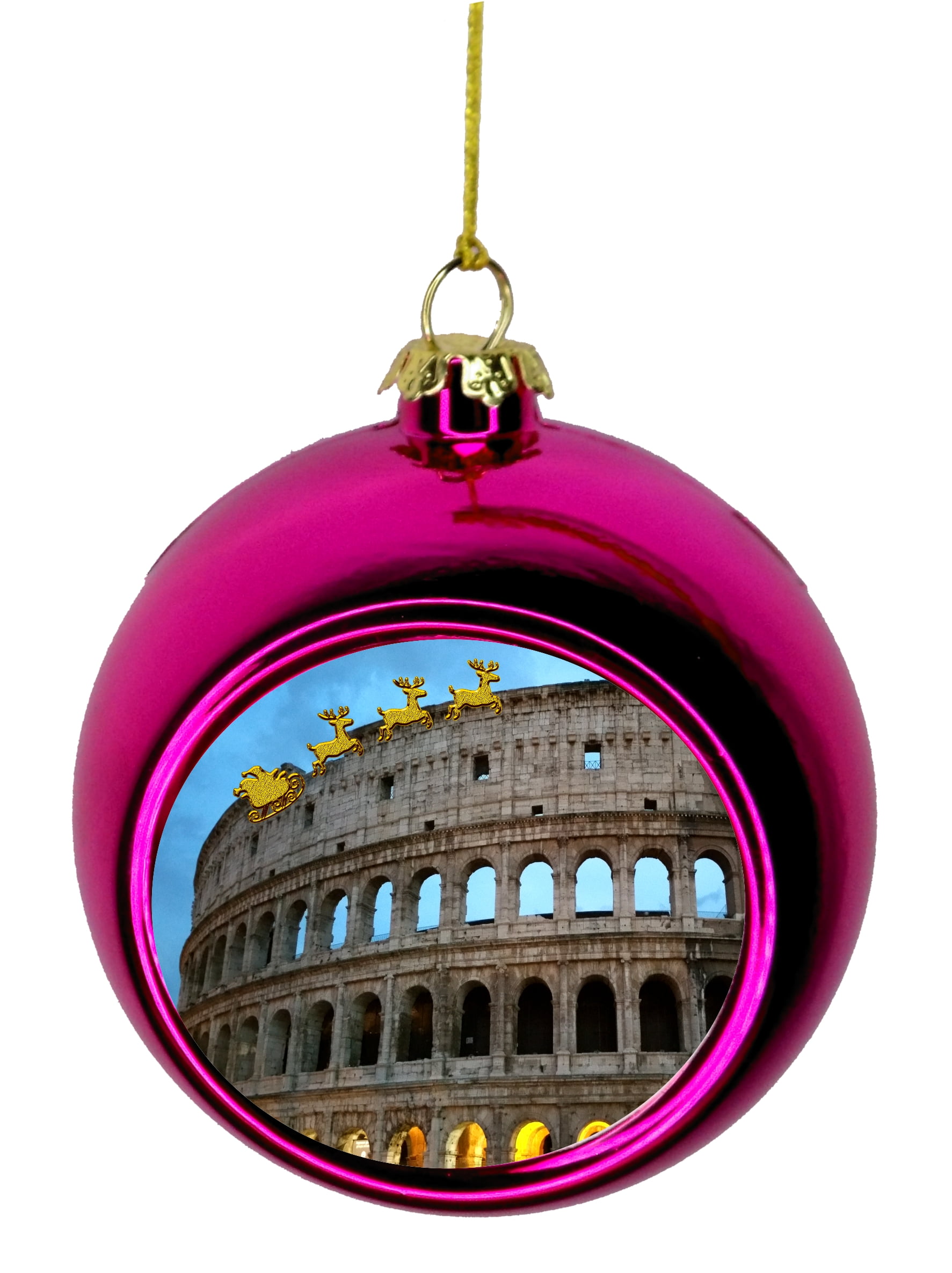 Rome Ornament Rome Italy Christmas Ornament Colosseum Ornament Italian Ornament Italian