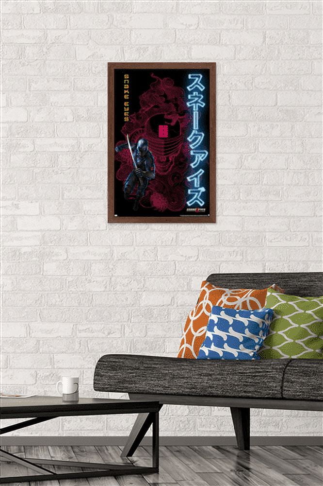 G.I. Joe: Snake Eyes - Skull Wall Poster, 14.725" x 22.375", Framed