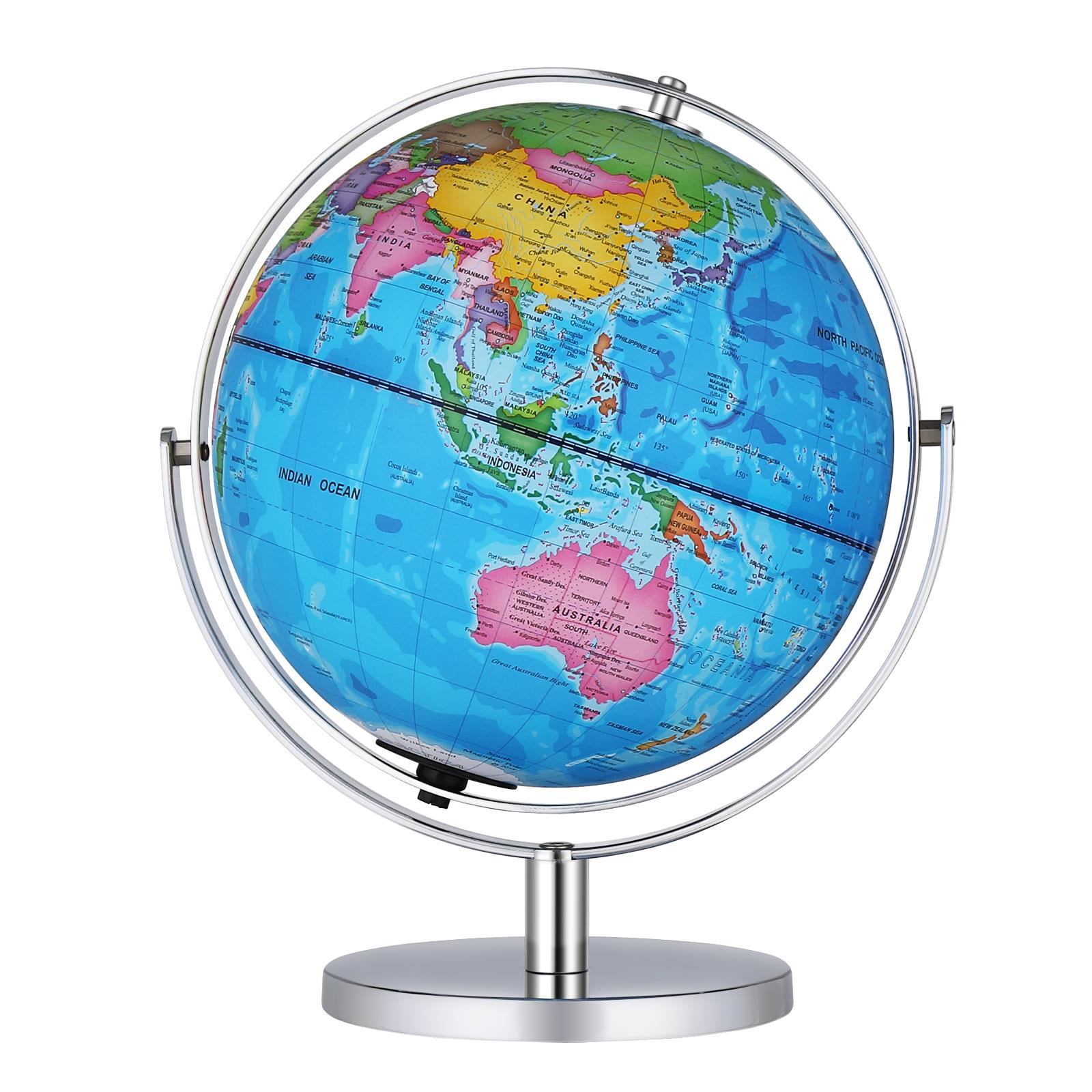 360° Rotating World Desktop Globe Earth Ocean Map Stand Educational Home New z 