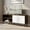 Walnut, variant on Aukfa Mid-Century Modern TV Stand for TVs up to 65", Wood Entertainment Center with 2 Doors, Low Profile Media Console,Walnut