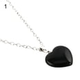 thumbnail image 2 of Fashion Heart Natural Stone Pendant Necklace Women DIY Handmade Jewelry Gift, 2 of 10