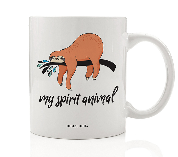 Cup of Sloffee Cute Sloth Coffee Tea Ceramic Mug Office Work Cup Gift