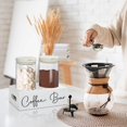 thumbnail image 2 of Coffee and Sugar Container Set of 2 with Shelf for Coffee Storage Container, Air Tight Bean Container with Scoop for Accessory Organizer, Canister for Station Organizer, 2 of 7
