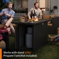 thumbnail image 4 of MRUAKA 8 Pieces Patio Conversation Set With Firepit, Outdoor Sectional PE Rattan Wicker Furniture Seat,Khaki, 4 of 7