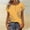(Fashion 101)Yellow, variant on Aimik Women's Casual T-shirt Fashion Print Short Sleeve Round Neck Base Tee Summer Loose Comfort Top