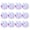 White, variant on sunsanly 12Pcs Mini Pig Figurine Glow-in-the-dark Resin Tiny Pig Ornament Miniature Animal Statue Toy Fairy Garden Microlandscape Desktop Decoration