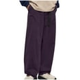 thumbnail image 1 of Pantalones largos para hombre, pantalones cargo de invierno, pantalones con múltiples bolsillos, pantalones elásticos con botones y puños, pantalones para hombre., 1 of 3