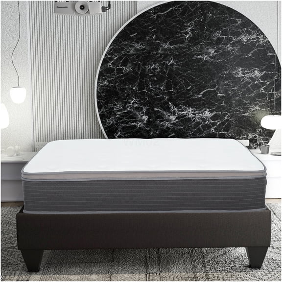 12" California King Hybrid Mattress with Euro Top, Cooling Gel Memory Foam, Motion Isolation & Edge Support, Medium-Plush Feel, CertiPUR-US Certified, Bed-in-a-Box