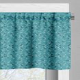 thumbnail image 5 of Ambesonne Brick Valance & Curtain, Monotone Street Wall Scene, 55"x30", Dark Teal Dark Seafoam, 5 of 7