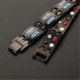 thumbnail image 3 of Carbon Blue Titanium Magnetic Therapy Bracelet Unique Double Row Ultra Strength, 3 of 4