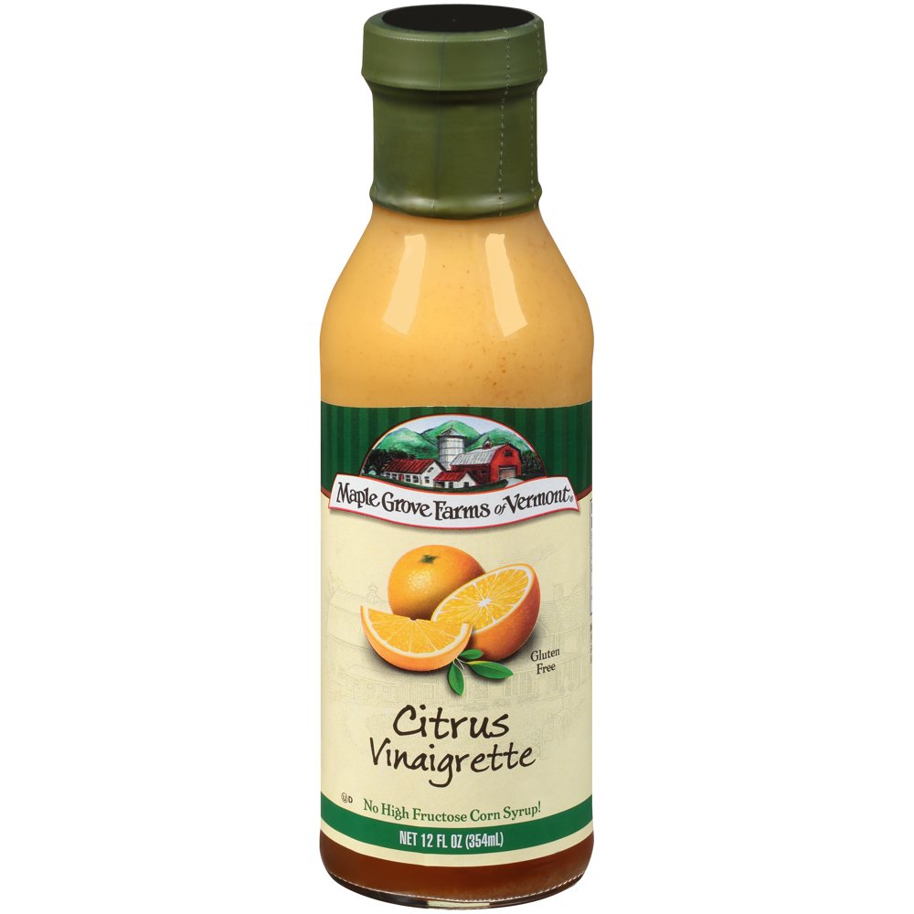 Maple Grove Farms of Vermont® Citrus Vinaigrette Dressing 12 fl. oz. Glass Bottle