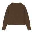 thumbnail image 4 of Coerni Girls Half Zip up Sweatshirt Tween Oversized Sweatshirts Kids Trendy Fall Pullover Crop Tops Long Sleeve Sweater Clothes, 4 of 4