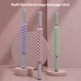 thumbnail image 2 of Massage Stick Multifunctional Handheld High Hardness with Non-slip TPR Handles Comfortable Grip Muscles Relaxation Thickened Bearing Muscle Roller Yoga Block Gym Sport Tool Indoor Use, 2 of 7