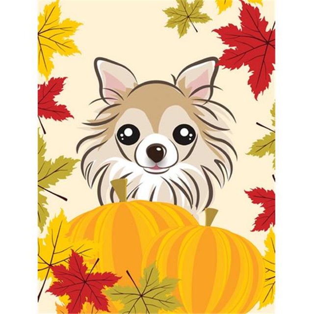 Chihuahua Drapeau de l'Action de Grâce Jardin