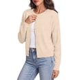 thumbnail image 3 of Sundazz Women's Long Sleeve Cardigan Sweaters Lightweight Button Up Sweaters Knit Fall Tops Fashion Clothes, 3 of 8