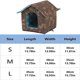 thumbnail image 5 of Outdoor Cat Kennel Easy To Wash Foldable With Detachable Cushion Weatherproof Shelter House For Cats Waterproof Brown M-40X38X35CM, 5 of 5