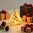 thumbnail image 3 of Christmas Decorations Retro Night Light, Merry Christmas Tree Santa Snowman Warm LED Tabletop Decor Battery Operated Xmas Ornament for Home Window Mantel, 3 of 5