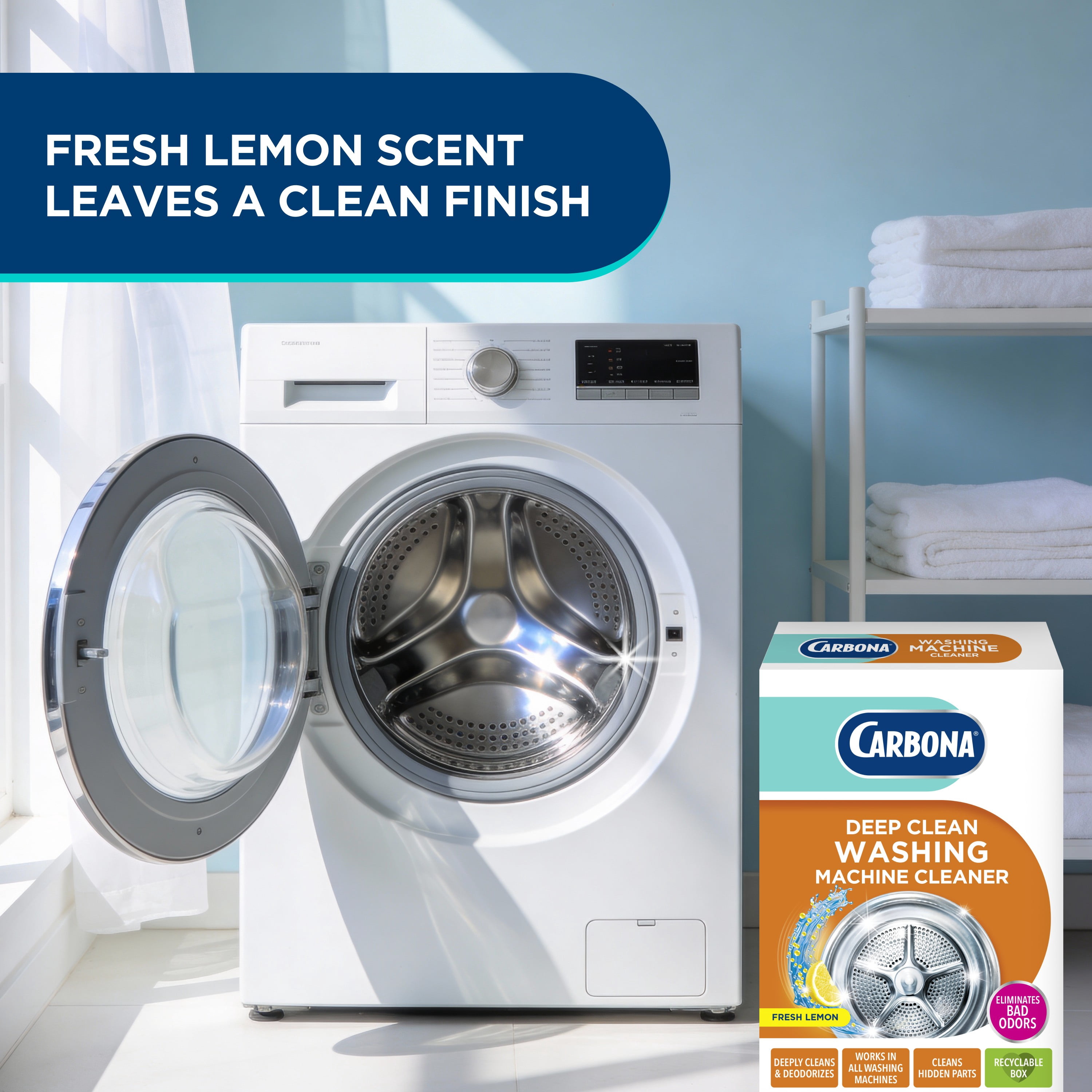 Carbona, Washing Machine Cleaner, 8.4 Oz, NEOFRESH Technology