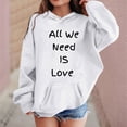 thumbnail image 2 of FhsagQ Sweatshirt Hoodies Girls Hoodies Size 14-16 Purple Girl's Hoodie Long Sleeve Soft Sweatshirt Graphic Hoody Kids Cute Pullovers Top Clothes for Girls Girls Hoodies Size 14-16 White 3-4 Years, 2 of 4