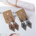 thumbnail image 2 of Xiao Hua Pendientes colgantes de estilo retro, nuevos y únicos, para mujer, estilo étnico bohemio, vintage (plateados)., 2 of 4