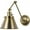 Brass, variant on P710095-009-Progress Lighting-Hinton - Wall Brackets Light - 1 Light - Cone Shade in Coastal style - 8.25 Inches wide by 14.38 Inches high-Brushed